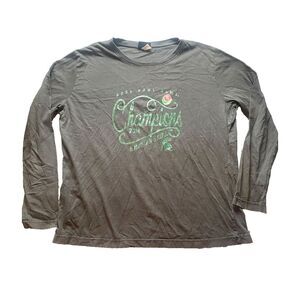 Michigan State Shirt Womens Extra Large Gray Green 2014 Rose Bowl Champions NCAA